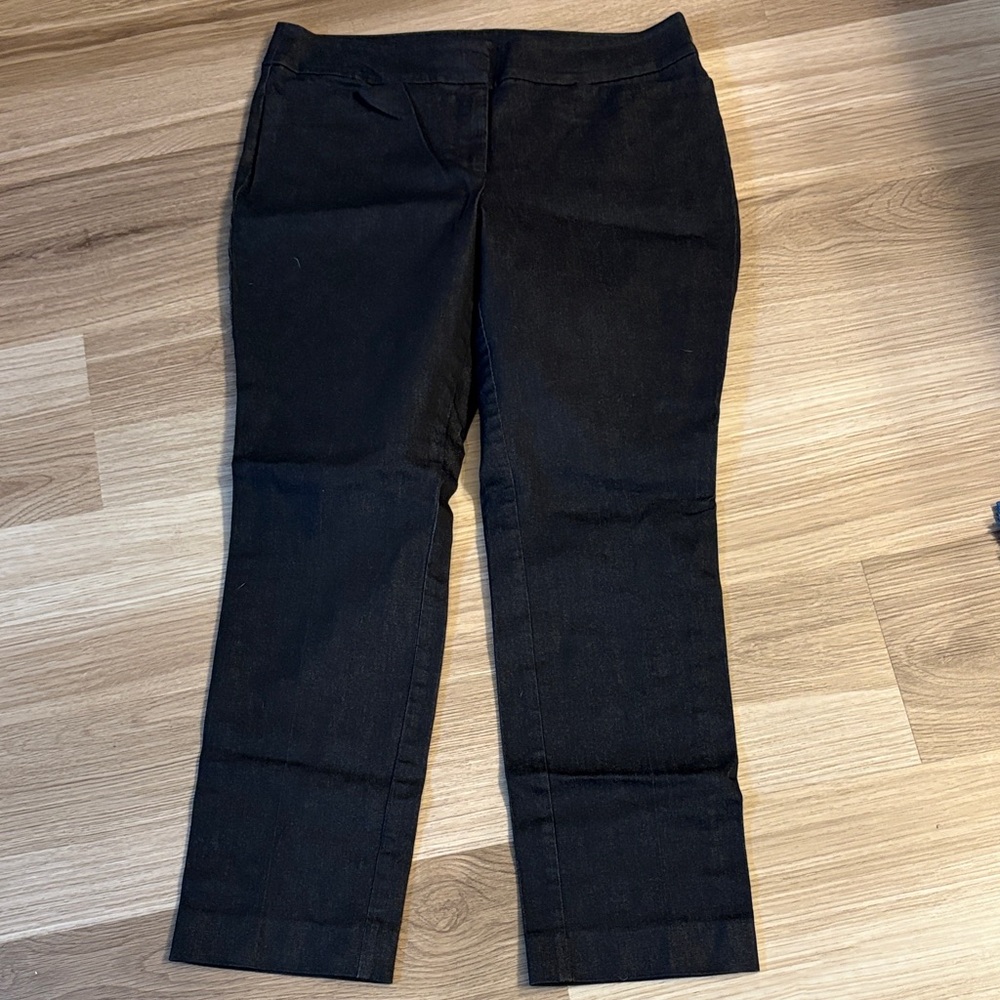 Ann Taylor Factory Navy Denim Trousers 8P